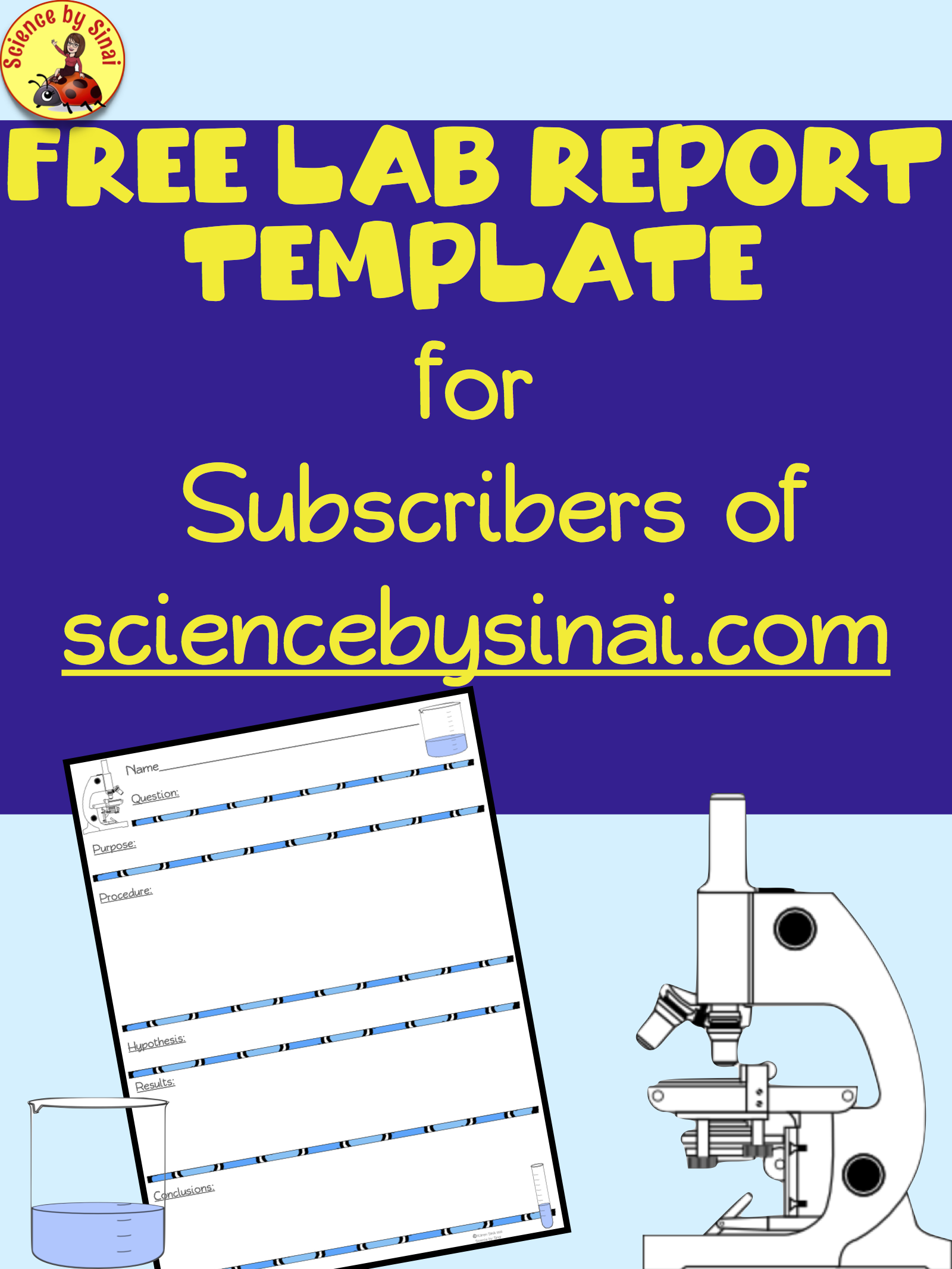 Freebie: Free lab report template