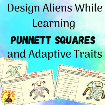 design aliens while learning punnet squares