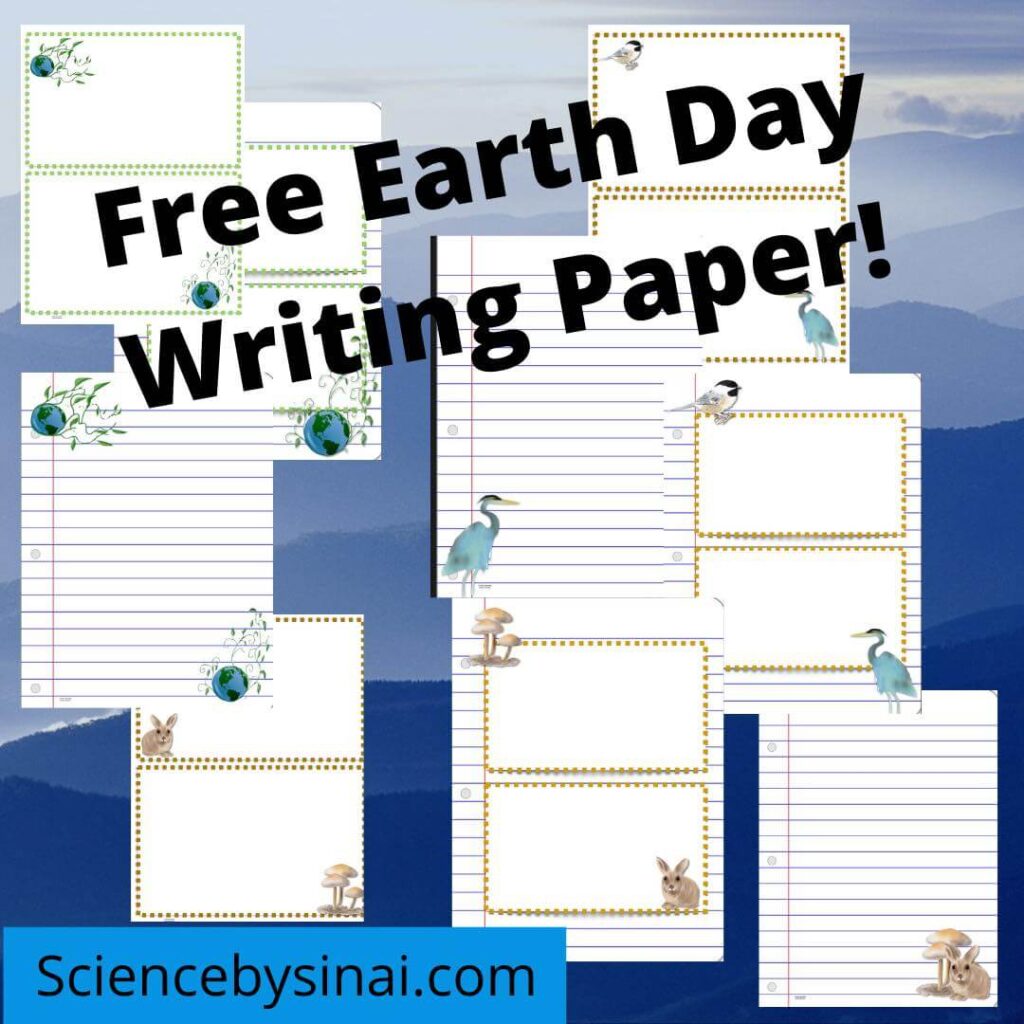 Free Earth Day Writing Paper science by sinai