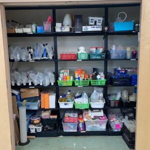 Science classroom closet