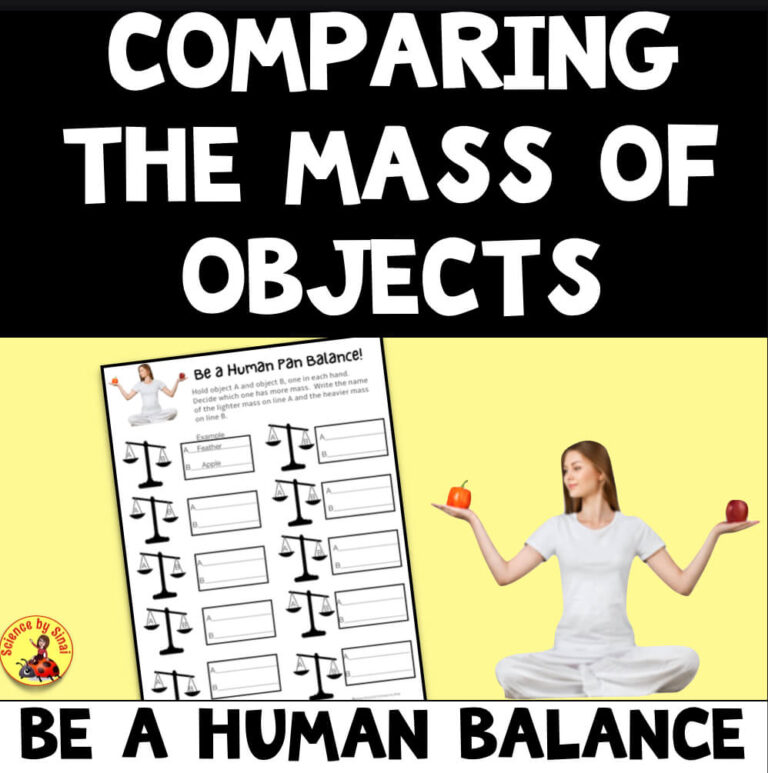 Be A Human Pan Balance: Comparing The Mass Objects