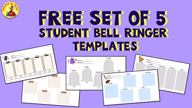 Free Set of 5 Student Bell Ringer