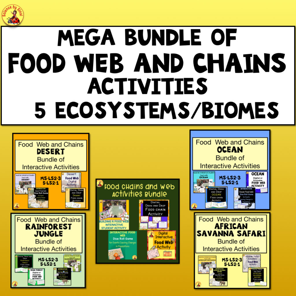 Mega bundle of food web and chains activities