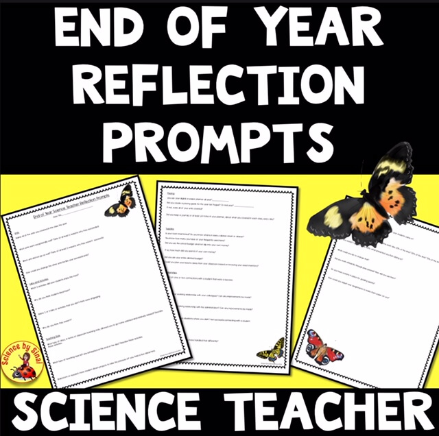 End of Year Science Teacher – Reflection Prompts