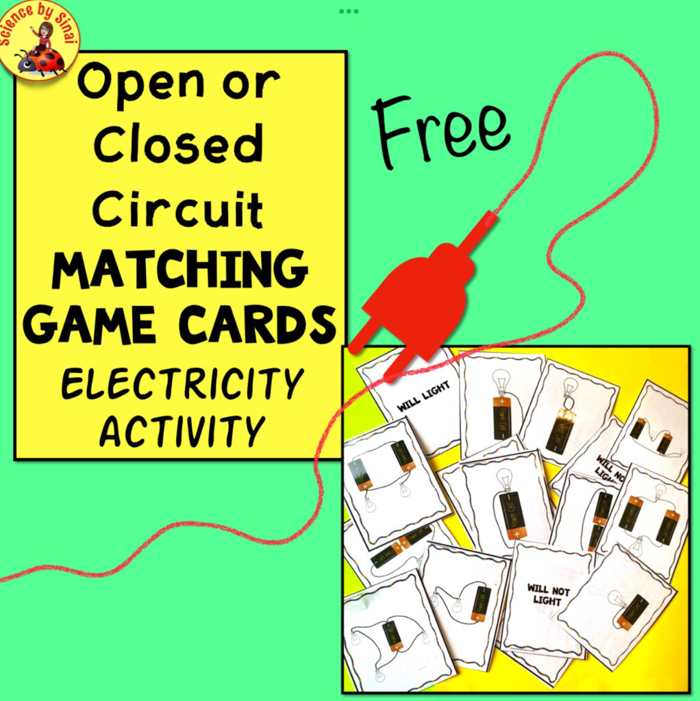 Free electricity matching card game science by sinai gamification