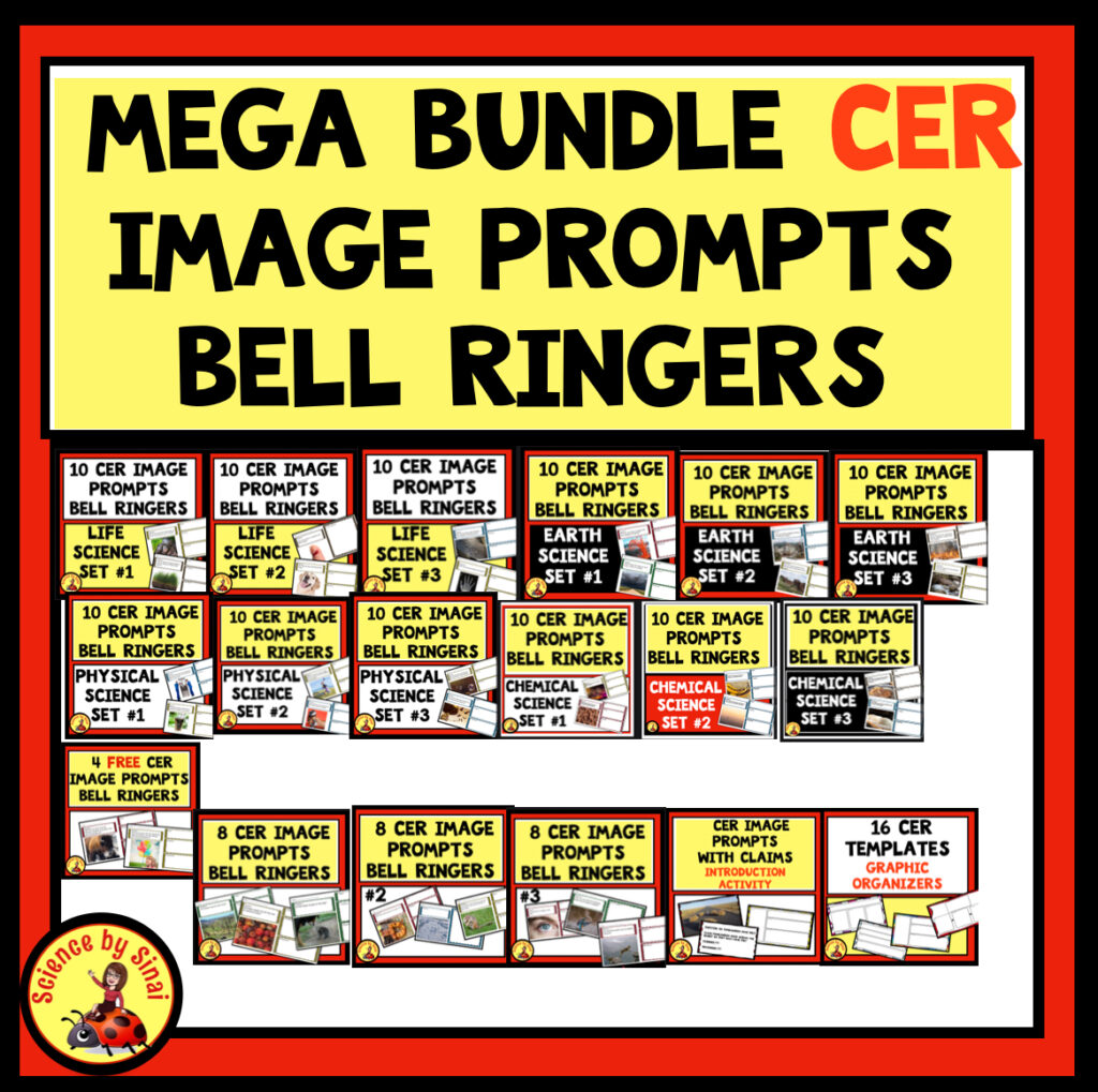 CER science image prompts mega bundle. Science by sinai