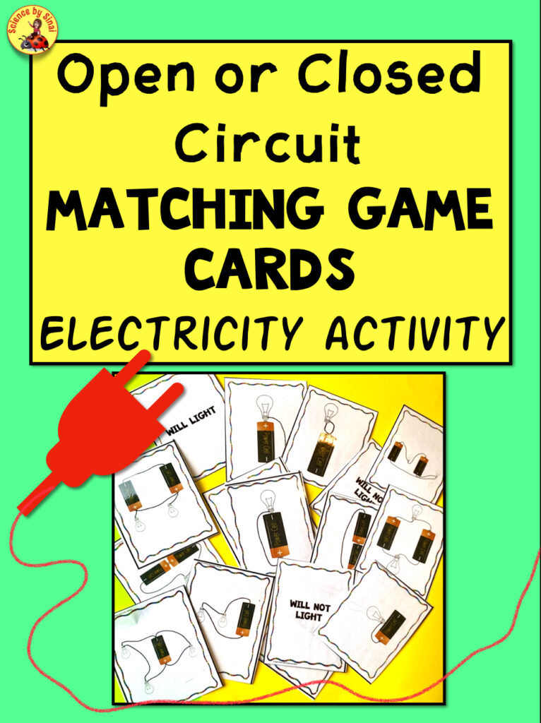 Free electricity matching  cards science by sinai