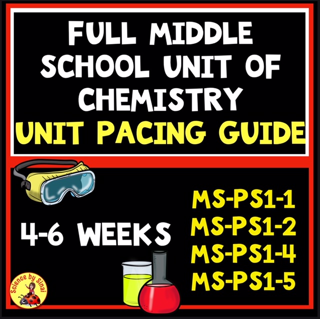 Full Middle School Unit of Chemistry – Unit Pacing Guide
