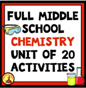 Full middle school chemistry unit bundle with pacing guide. Sciencebysinai.com