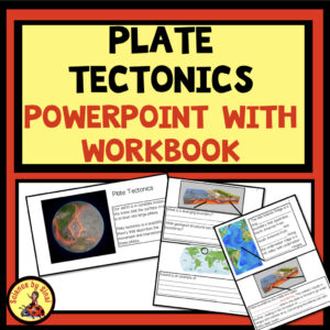 Plate tectonic PowerPoint with a workbook. Science by sinai