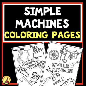 Simple machines coloring activity sciencebysinai.com