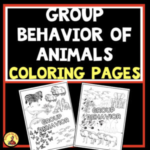 Group behaviors of animals coloring pages. Sciencebysinai.com