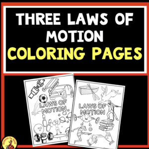 Newtons laws of motion coloring pages. Sciencebysinai.com