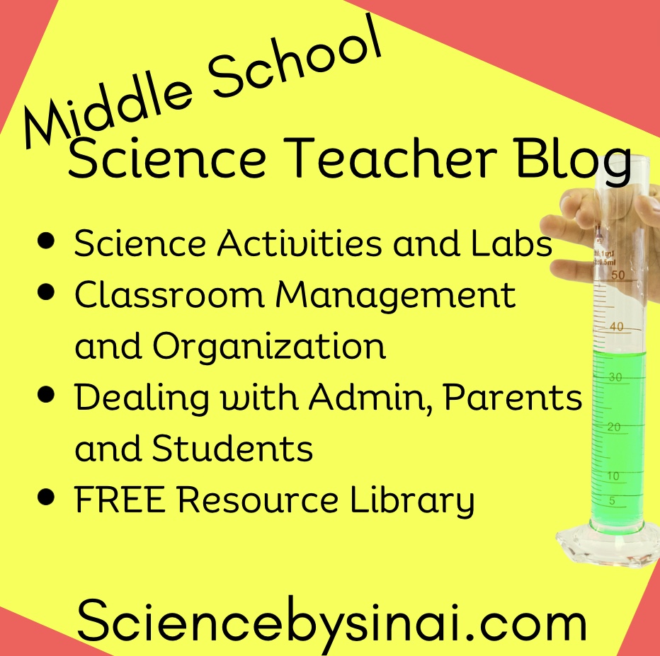 Middle school science teacher blog sciencebysinai.com