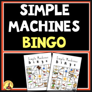 Simple machines bingo game science by sinai