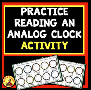 Practice analog clock activity. Sciencebysinai.com