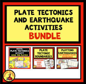 Plate tectonics and earthquakes bundle.  Sciencebysinai.com