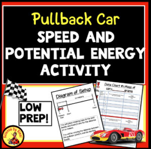 Speed and potential energy lab using pullback cars. Sciencebysinai.com