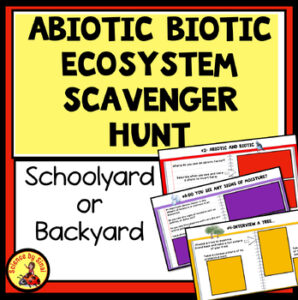 Abiotic biotic schoolyard backyard scavenger hunt sciencebysinai.com