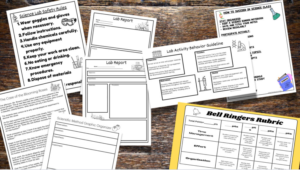 Must-Have Student Handouts For an Organized Year in Science