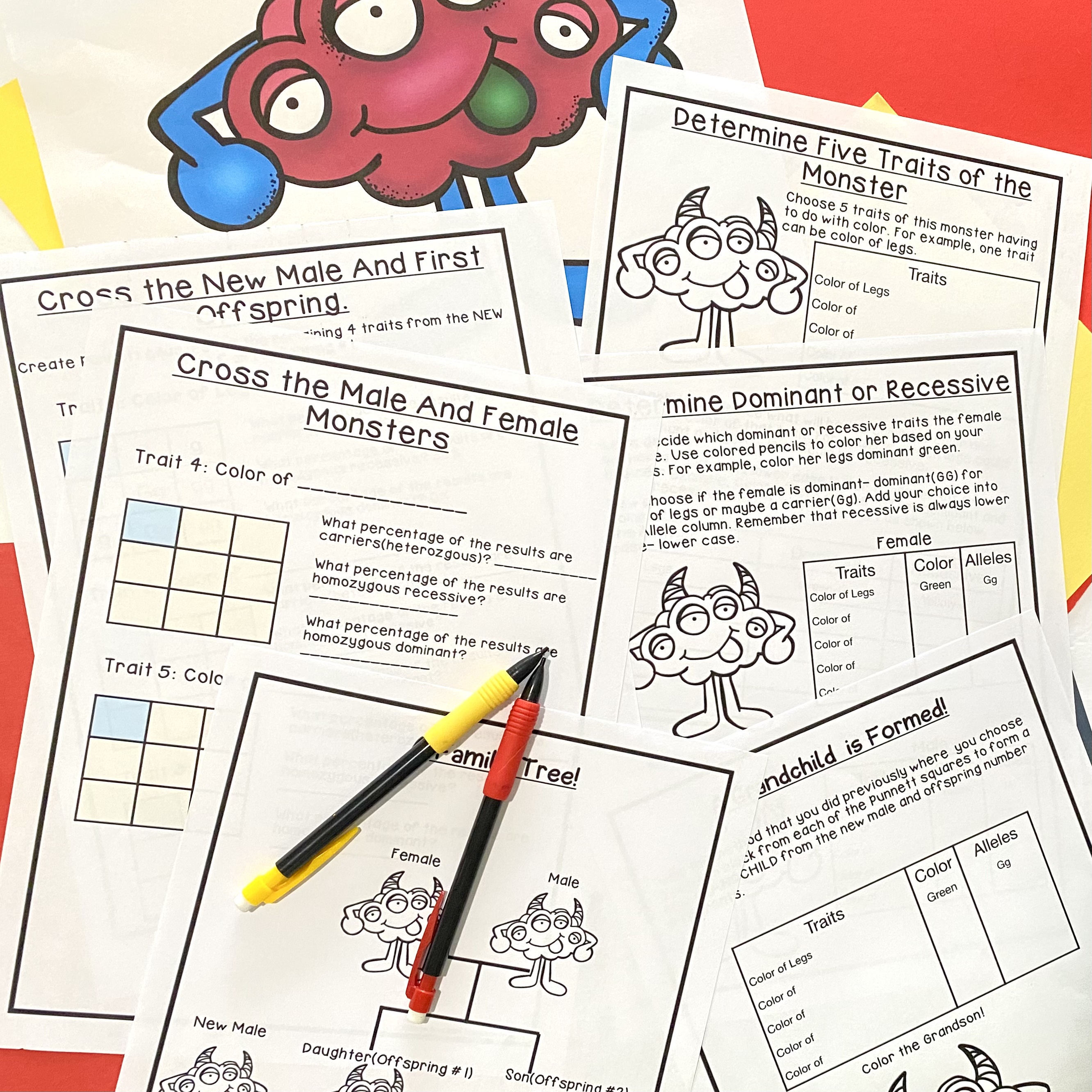 Introduce using Punit squares with monster genetics. Science by Sinai