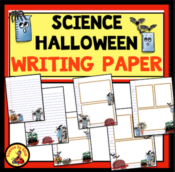 Halloween science writing paper. Science by Sinai