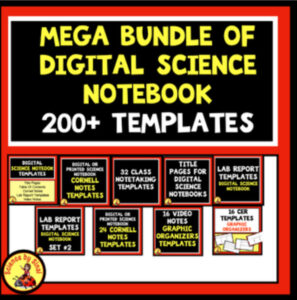 Mega bundle of digital science notebook templates sciencebysinai.com