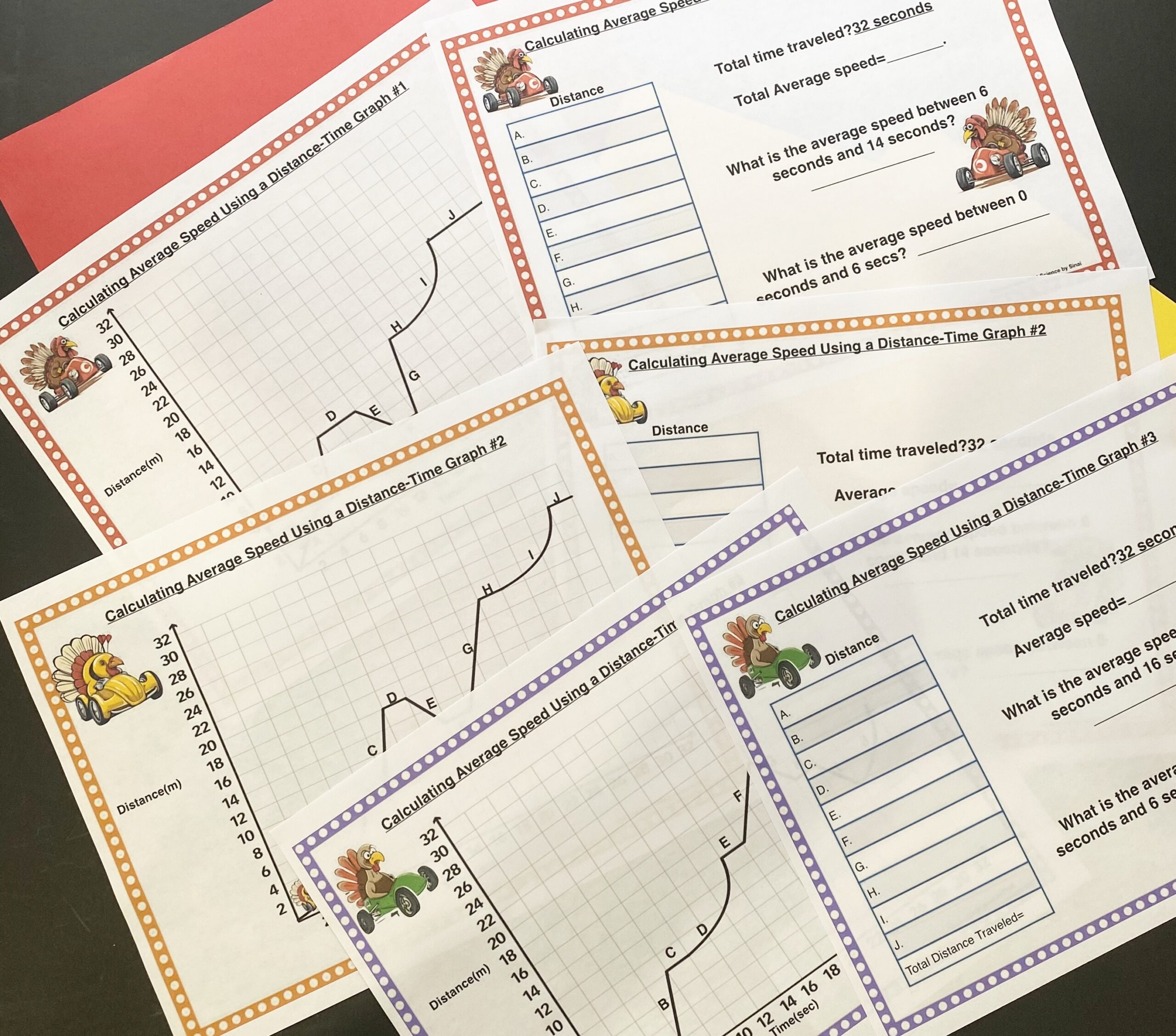 Thanksgiving themed calculating average speed from distance time graphs activity. Sciencebysinai.cm