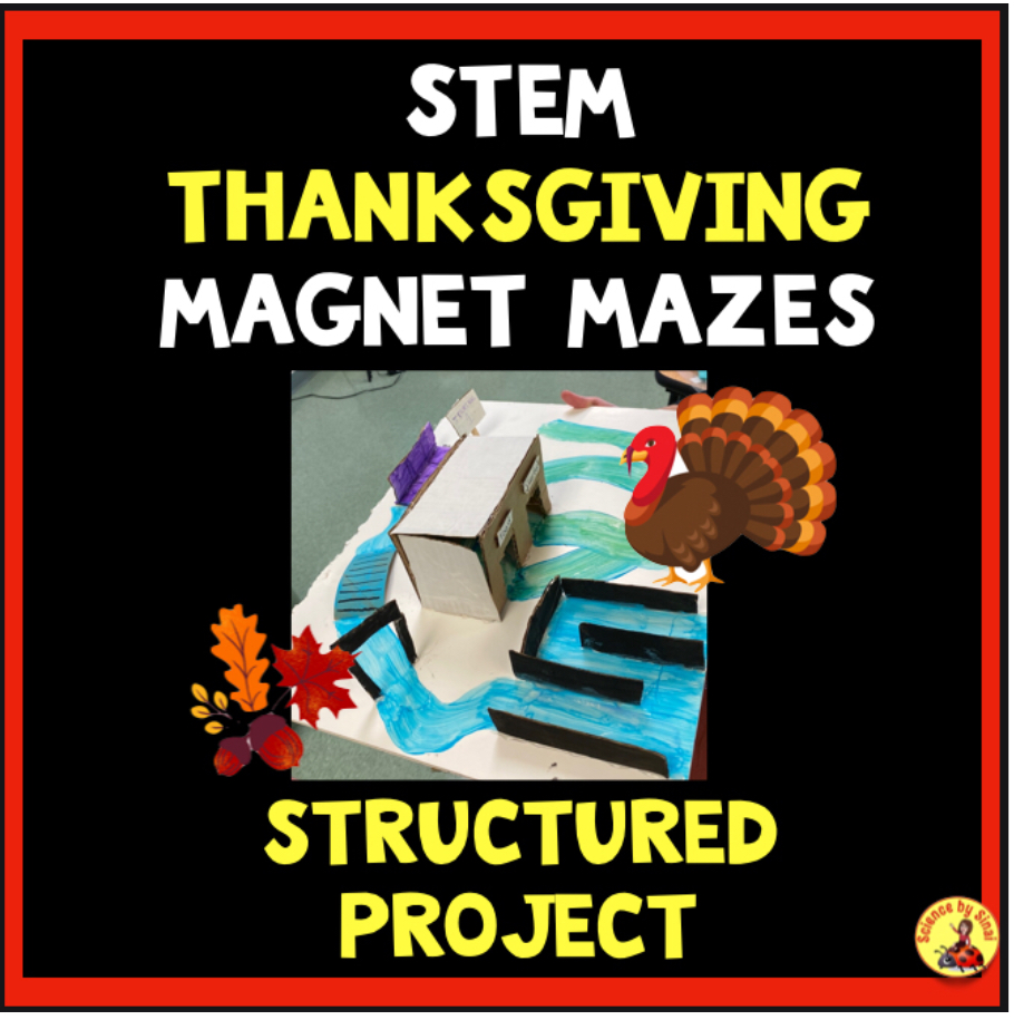 Thanksgiving magnet STEM project with structured rubrics and journals. Sciencebysinai.com